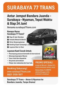 Sewa mobil antar jemput bandara Juanda 